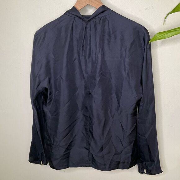 Brochu Walker Neck Tie Front Blouse - Picture 2 of 8